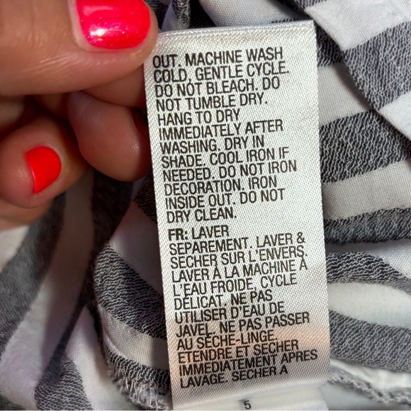 Roxy Blind Dreams Faux Wrap Striped Bell Sleeve Dress Size Small Woman’s/Juniors - Picture 15 of 16